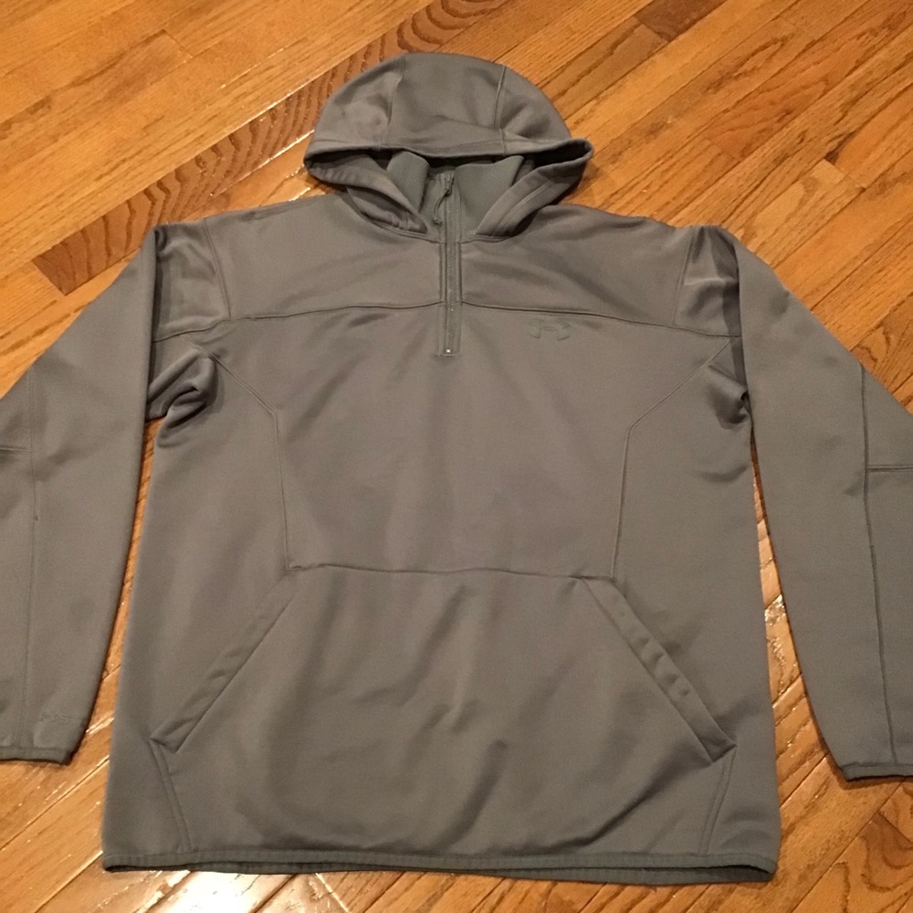 Under Armour Storm Sweatshirt Gray Hoodie Sweater Active Fleece - Mens Medium